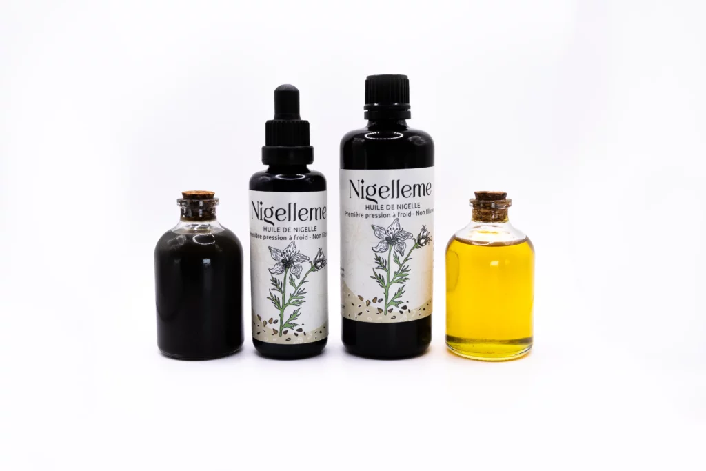 Bouteille huile de nigelle Nigelleme